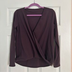 Lululemon Purple Wrap Sweater